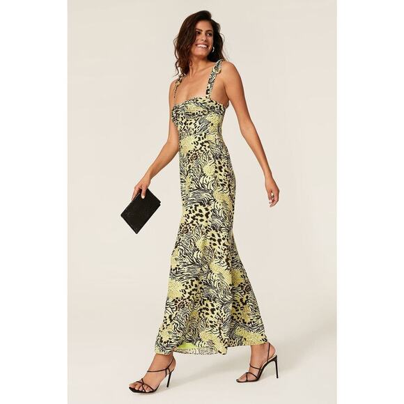 Fame and Partners Jumpsuit Suraya Safari Citrus Yellow Size 0 - Picture 3 of 16